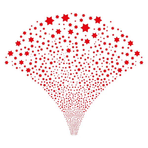 Kaynak akışı in altı sivri uçlu yıldız kutsal kişilerin resmi