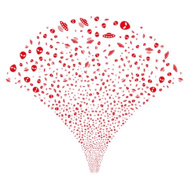 Kaynak akışı Ufo simgeleri simgeleri