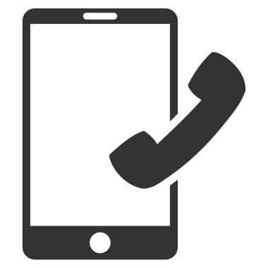 Smartphone düz vektör simge arama