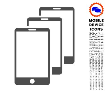 Akıllı telefonlar simge seti ile