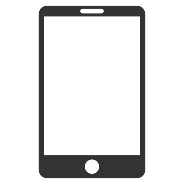 akıllı telefon düz vektör simgesi