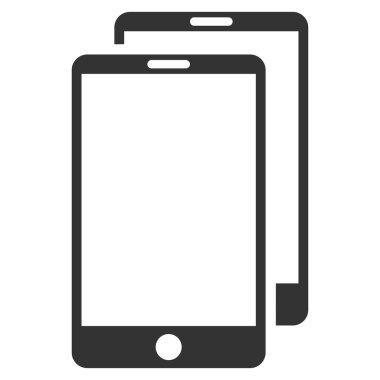 Akıllı telefonlar düz vektör simgesi