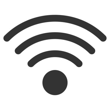 Wi-Fi kaynak düz vektör simgesi