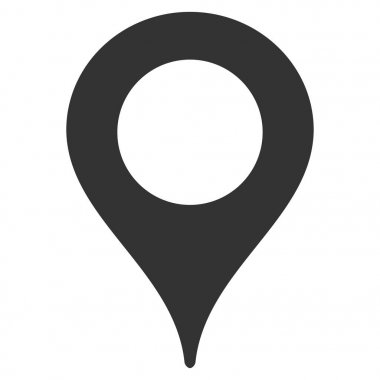 Harita işaretleyici düz vektör simgesi