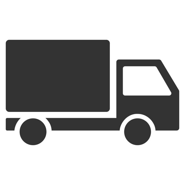 Delivery Lorry Flat Vector Icon