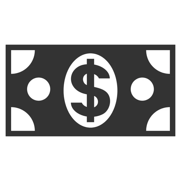 Ícone de vetor plano de notas de dólar — Vetor de Stock