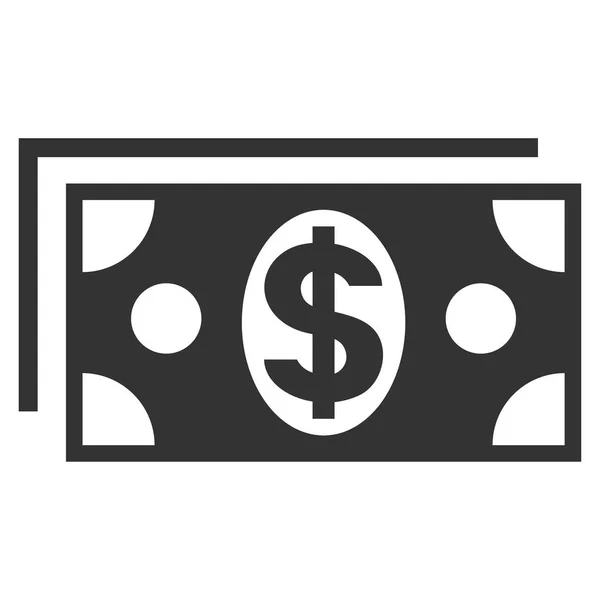 Dollar Banknotes Flat Vector Icon — Stock Vector