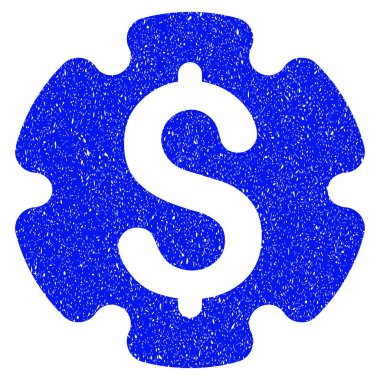 Mali Ayarlar dişli Grunge simgesi