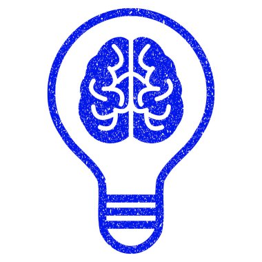 Fikir ampul Grunge simgesi