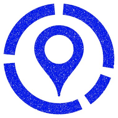 Harita işaretleyici diyagramı Grunge simgesi