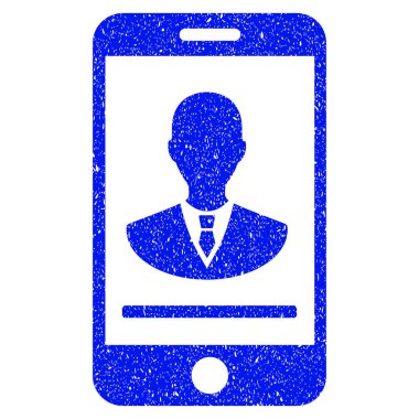 Mobil Yöneticisi iletişim Grunge simgesi