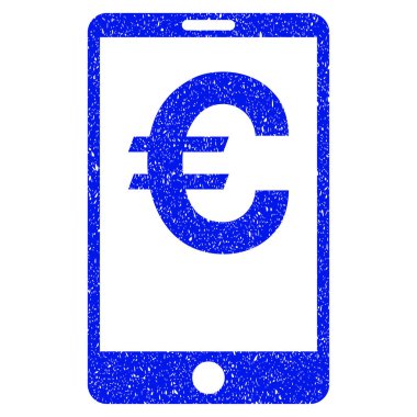 Euro mobil denge Grunge simgesi