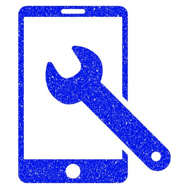 Smartphone kurulum anahtarı Grunge simgesi