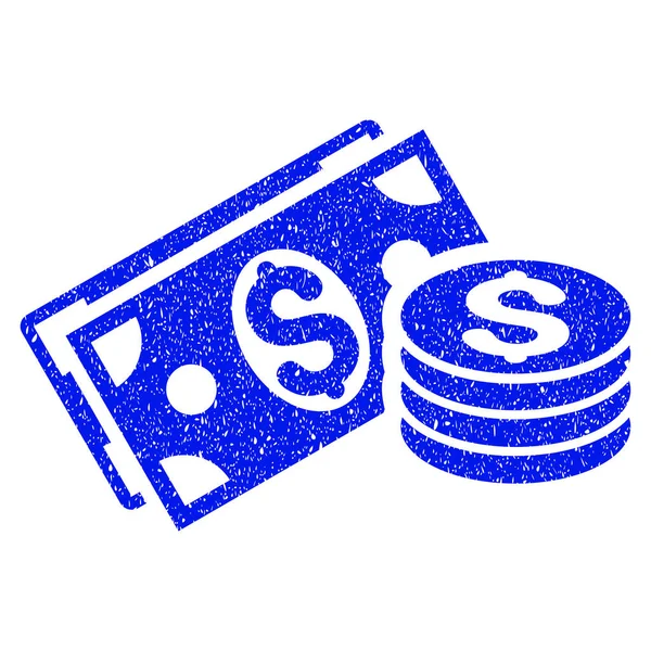 Dollar Cash Grunge Icône — Image vectorielle