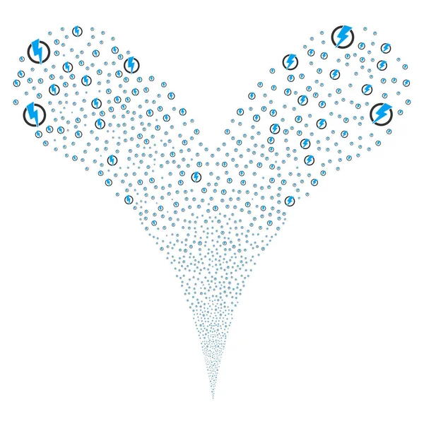 Corriente de fuente de electricidad — Archivo Imágenes Vectoriales