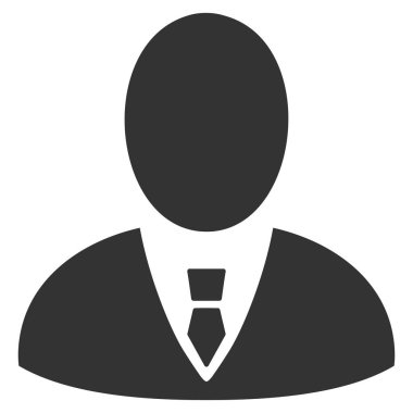 Patron düz vektör simgesi