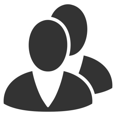 Kullanıcılar düz vektör simgesi