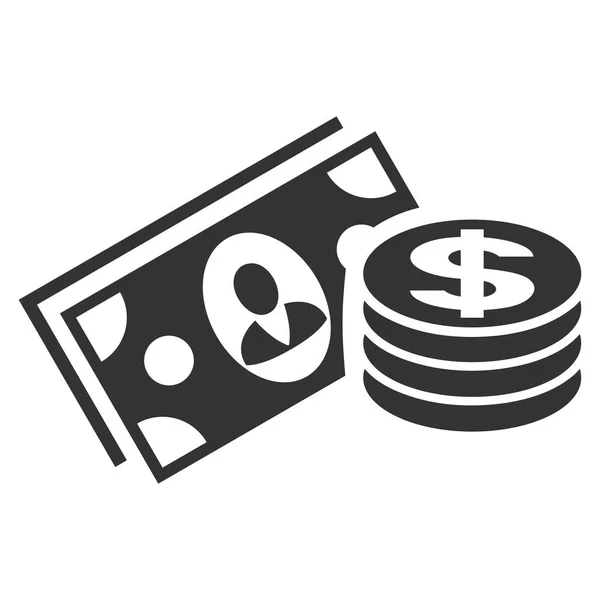 Money Cash Flat Vector Icon — Stock Vector