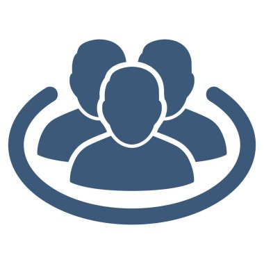 Sosyal yüzük vektör simgesi