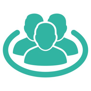 Sosyal yüzük vektör simgesi