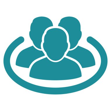 Sosyal yüzük vektör simgesi