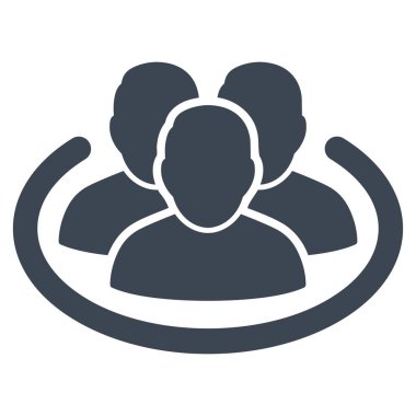 Sosyal yüzük vektör simgesi