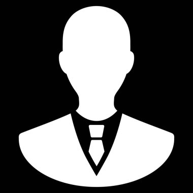 Yöneticisi düz vektör simgesi