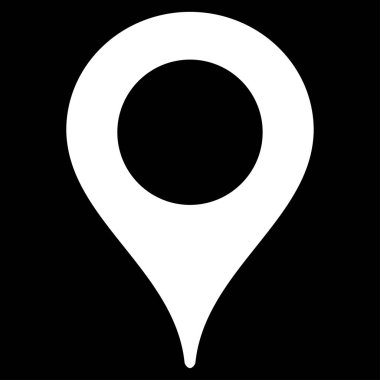 Harita işaretleyici düz vektör simgesi