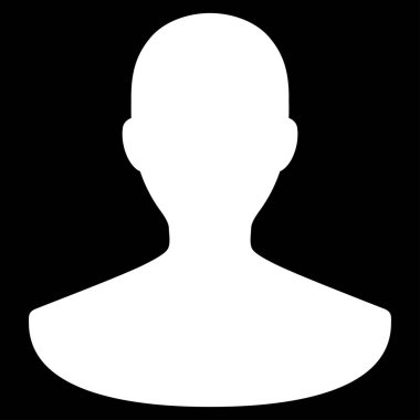 Kişi düz vektör simgesi