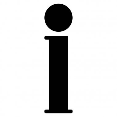 Bilgi düz vektör simgesi