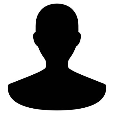 Kişi düz vektör simgesi