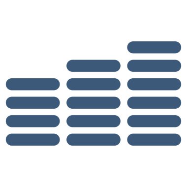 Sikke sütun düz vektör simgesi