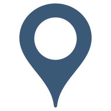 Harita işaretleyici düz vektör simgesi