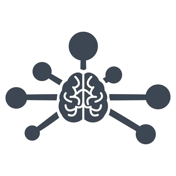 Mind Control Links Vector Icon — Stock Vector