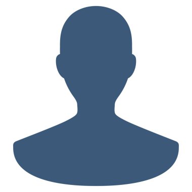 Kişi düz vektör simgesi