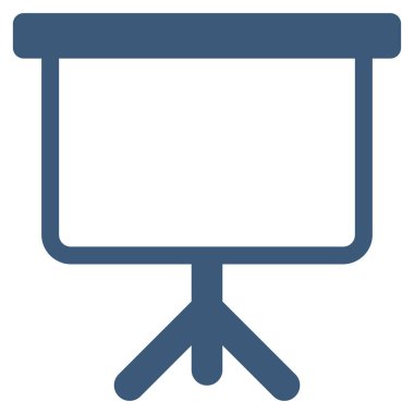 Projeksiyon kurulu düz vektör simgesi