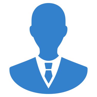 Yöneticisi düz vektör simgesi