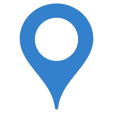 Harita işaretleyici düz vektör simgesi