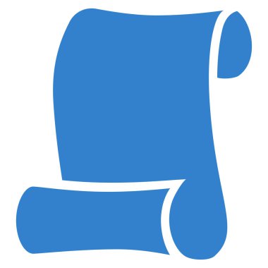 Kağıt rulo düz vektör simgesi