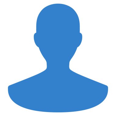 Kişi düz vektör simgesi