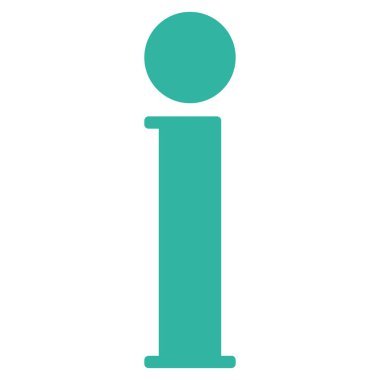 Bilgi düz vektör simgesi