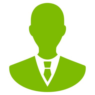 Yöneticisi düz vektör simgesi