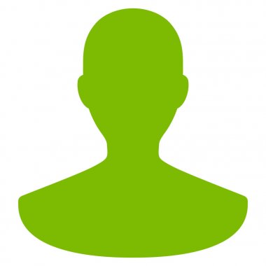 Kişi düz vektör simgesi