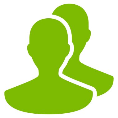 Kişi düz vektör simgesi