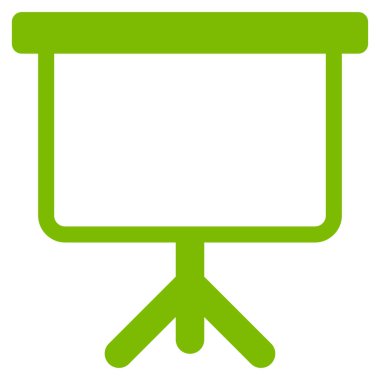 Projeksiyon kurulu düz vektör simgesi