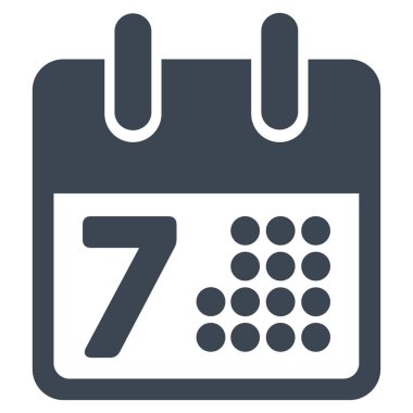 Takvim gün sayfa düz vektör simgesi