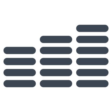 Sikke sütun düz vektör simgesi