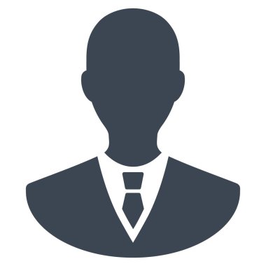 Yöneticisi düz vektör simgesi