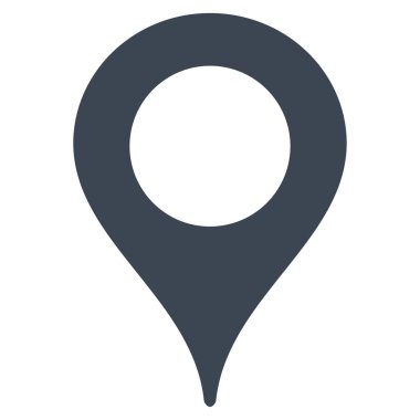 Harita işaretleyici düz vektör simgesi