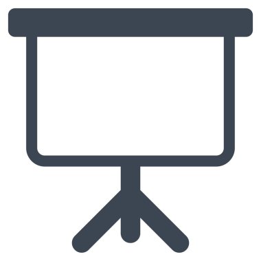 Projeksiyon kurulu düz vektör simgesi